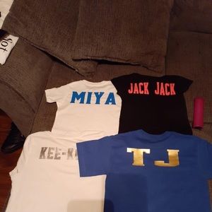 Customized shirts or hoodies